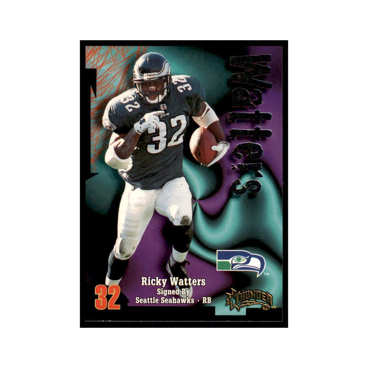 Ricky Watters 1998 SkyBox Thunder #143 Football Cards Football Card NM