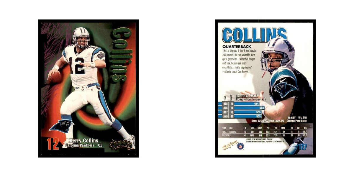 Kerry Collins 1998 SkyBox Thunder #127 Football Cards Football Card NM