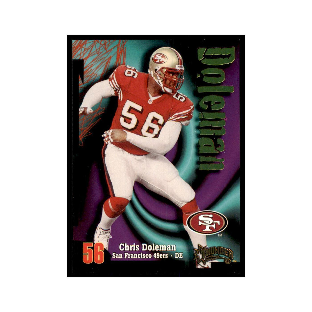 Chris Doleman 1998 SkyBox Thunder #142 Football Cards Football Card NM