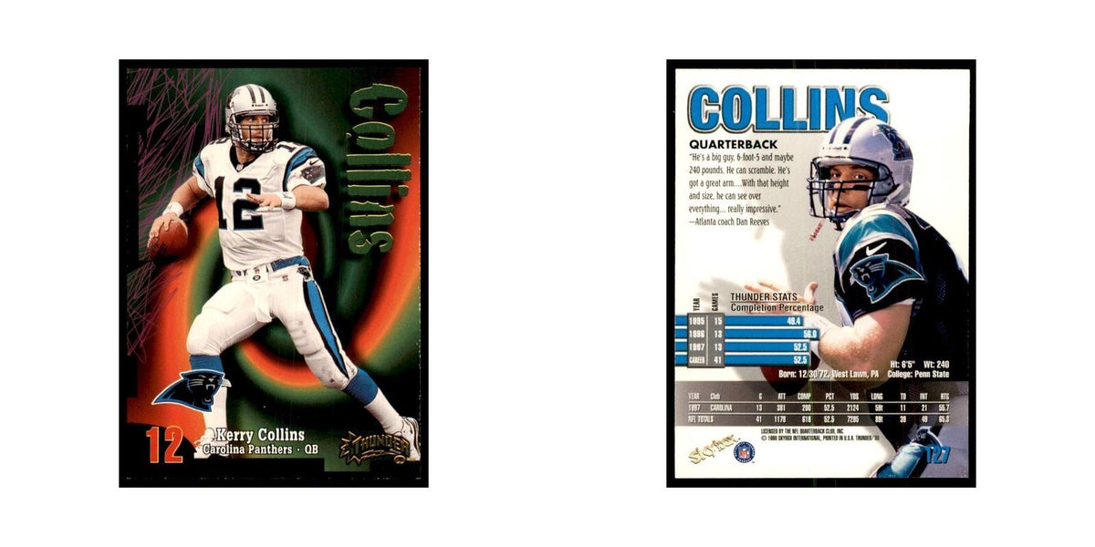 Kerry Collins 1998 SkyBox Thunder #127 Football Cards Football Card NM