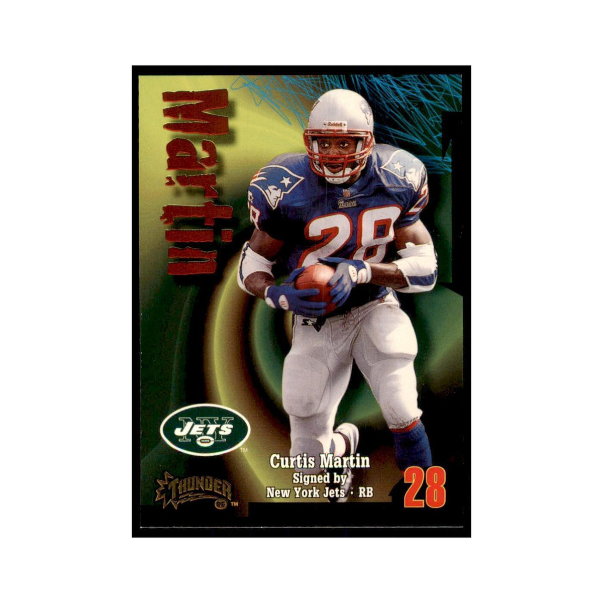 Curtis Martin 1998 SkyBox Thunder #220 Football Cards Football Card NM