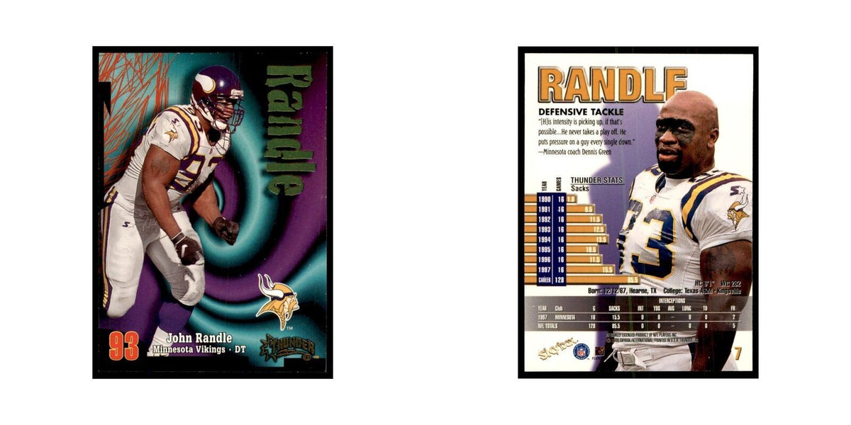 John Randle 1998 SkyBox Thunder #7 Football Cards Football Card NM
