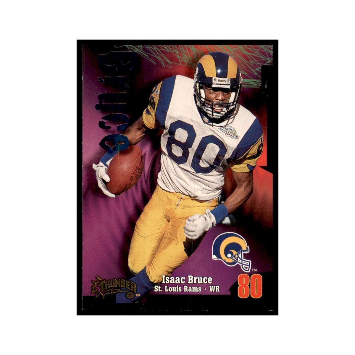 Isaac Bruce 1998 SkyBox Thunder #195 Football Cards Football Card NM