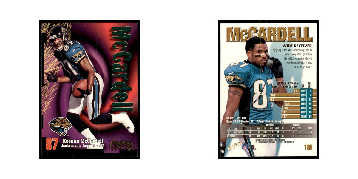 Keenan McCardell 1998 SkyBox Thunder #103 Football Cards Football Card NM