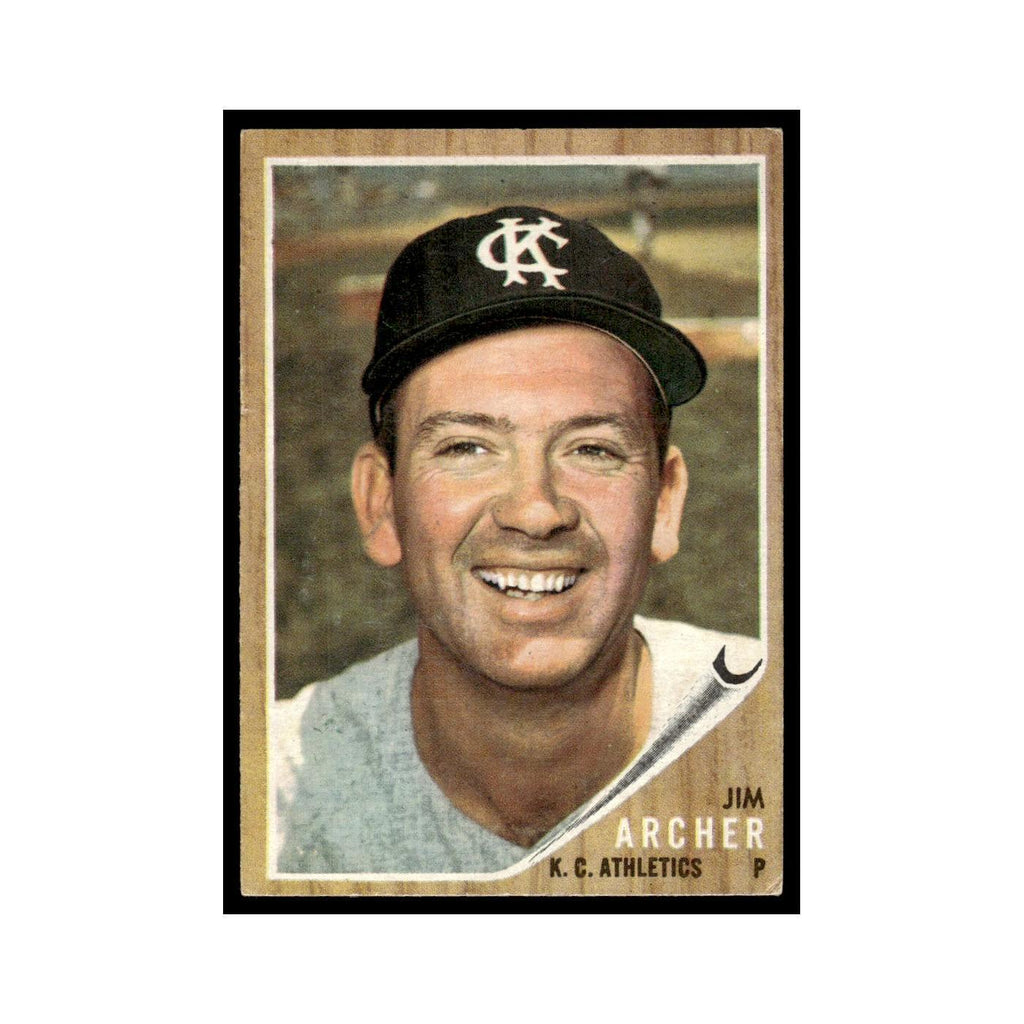 Jim Archer 1962 Topps #433 Kansas City Athletics Baseball Card VG