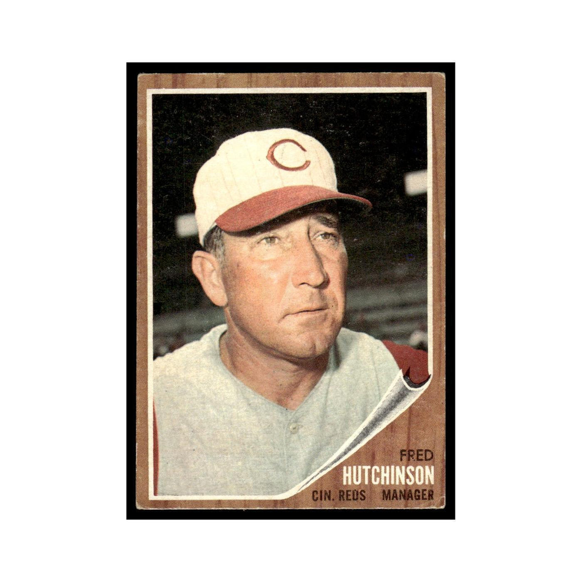 Fred Hutchinson 1962 Topps #172 Cincinnati Reds Baseball Card VG
