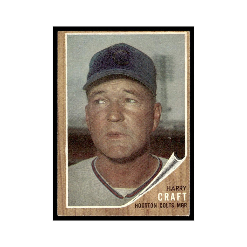 Harry Craft 1962 Topps #12 Houston Colt .45s Baseball Card VG