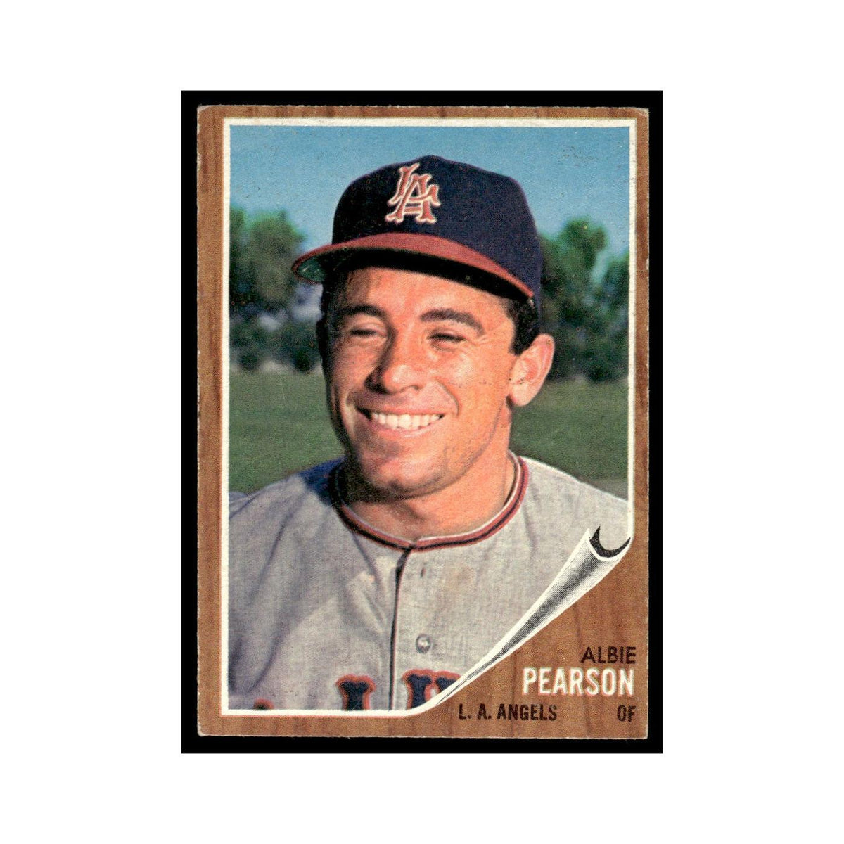 Albie Pearson 1962 Topps #343 Los Angeles Angels Baseball Card VG