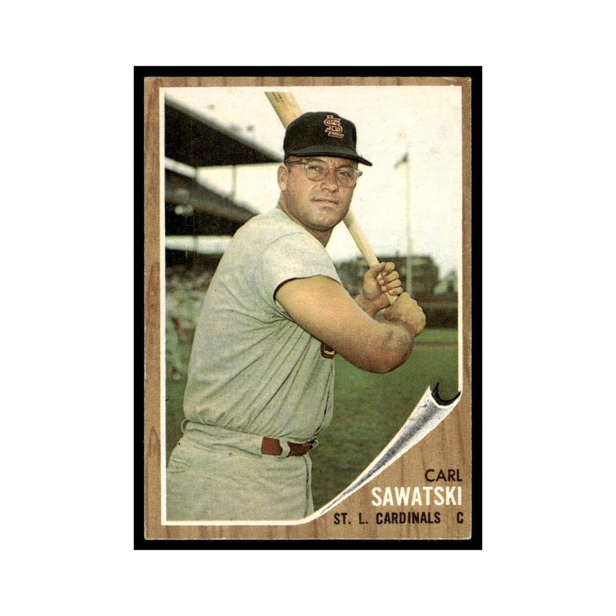 Carl Sawatski 1962 Topps #106 St. Louis Cardinals Baseball Card VG