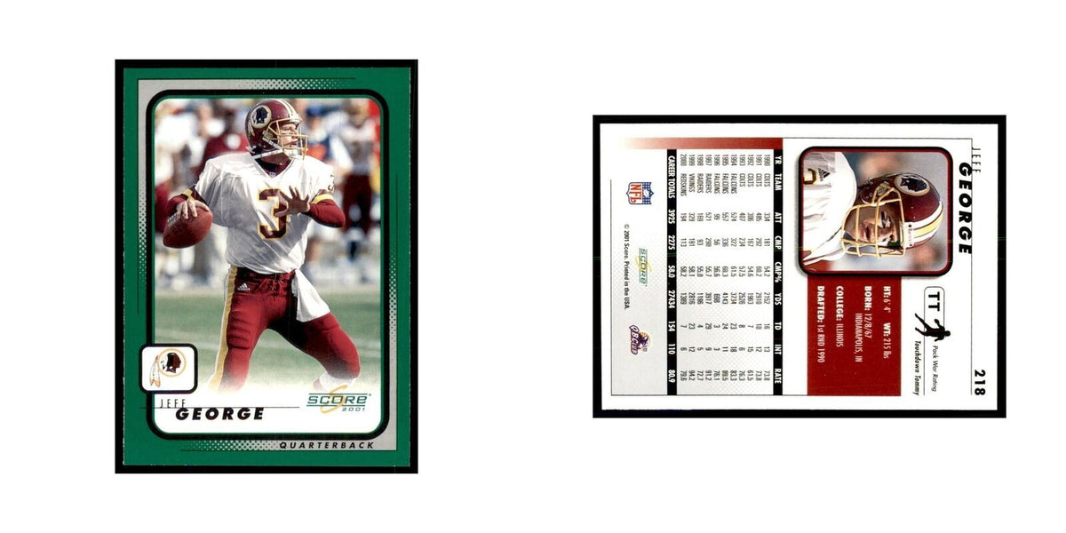 Jeff George 2001 Score #218 Football Cards Football Card NM