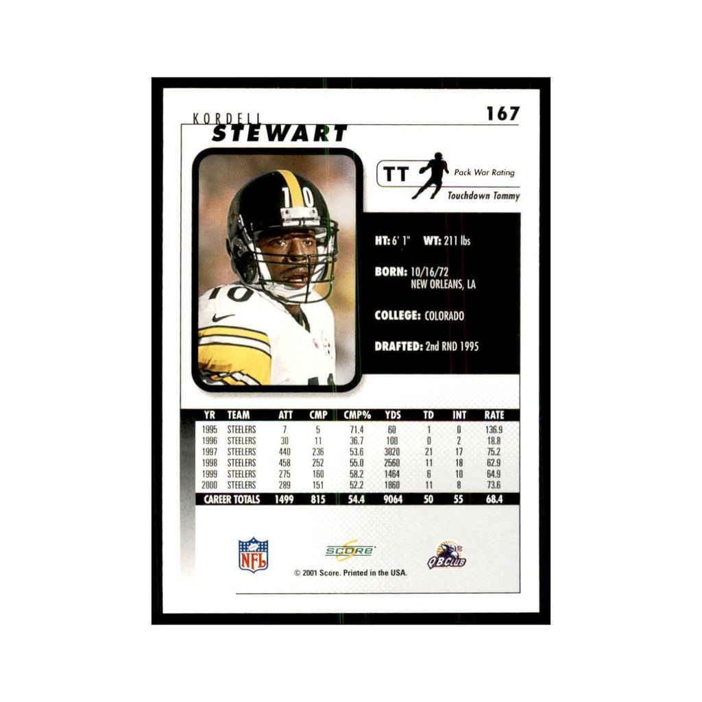 Kordell Stewart 2001 Score #167 Football Cards Football Card NM