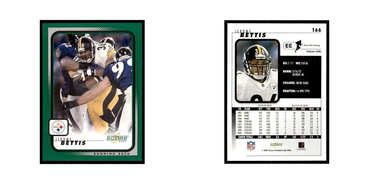 Jerome Bettis 2001 Score #166 Football Card NM