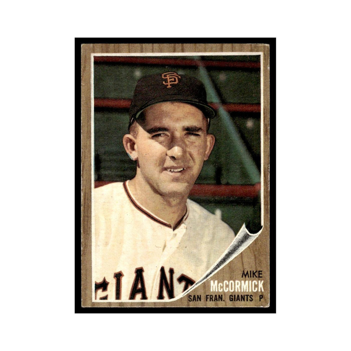 Mike McCormick 1962 Topps #107 San Francisco Giants Baseball Card VG