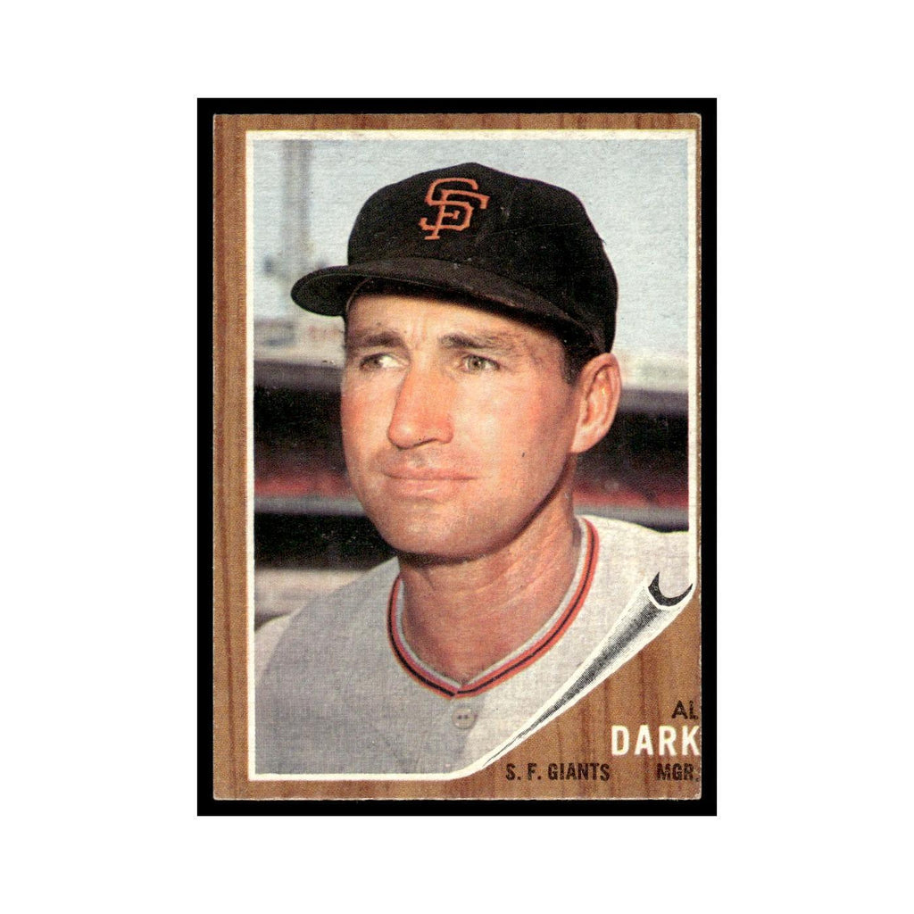 Al Dark 1962 Topps #322 San Francisco Giants Baseball Card VG