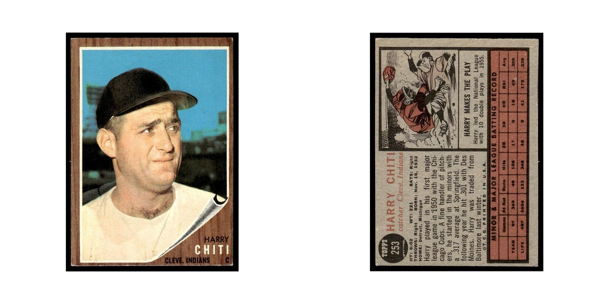 Harry Chiti 1962 Topps #253 Cleveland Indians Baseball Card VG