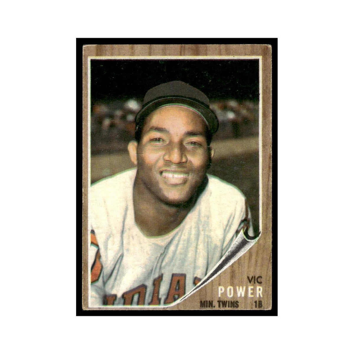 Vic Power 1962 Topps #445 Minnesota Twins Baseball Card VG