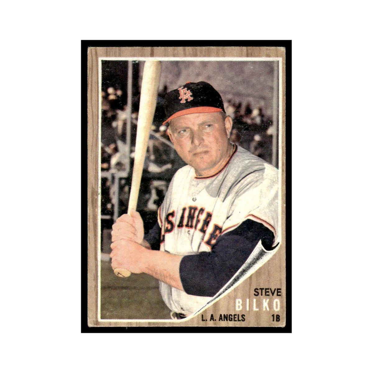 Steve Bilko 1962 Topps #422 Los Angeles Angels Baseball Card VG