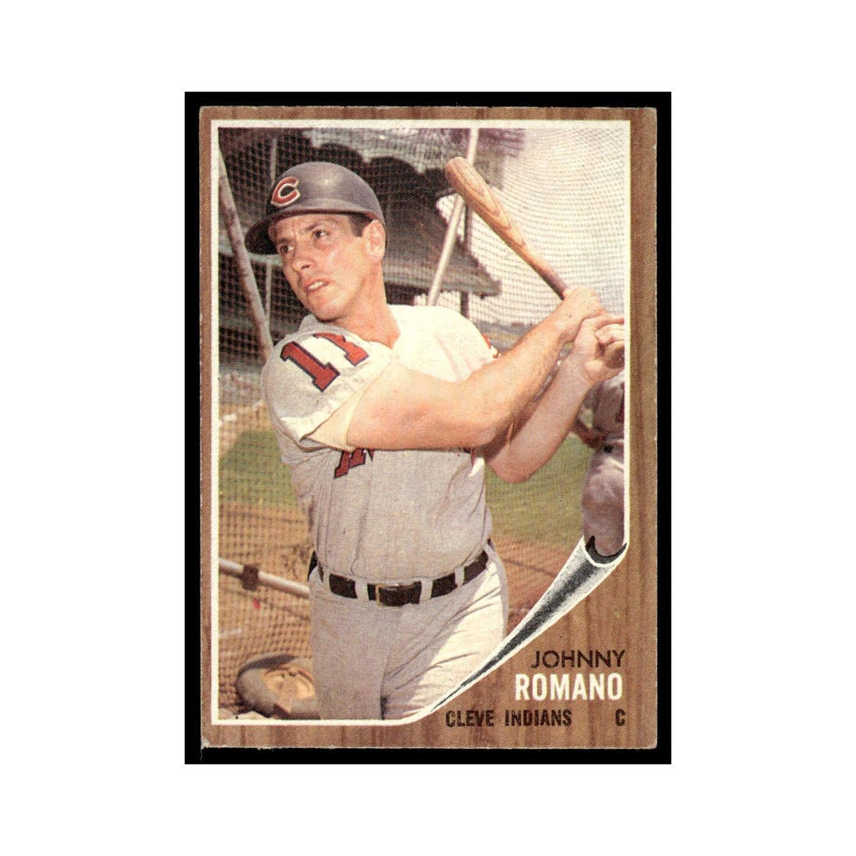 Johnny Romano 1962 Topps #330 Cleveland Indians Baseball Card VG