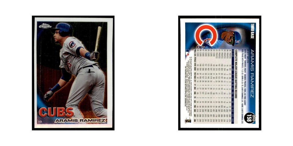 Aramis Ramirez 2010 Topps Chrome #158 Baseball Cards Baseball Card NM