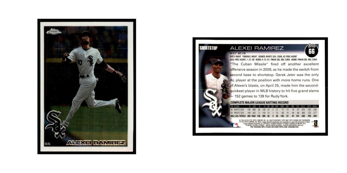 Alexei Ramirez 2010 Topps Chrome #66 Baseball Cards Baseball Card NM