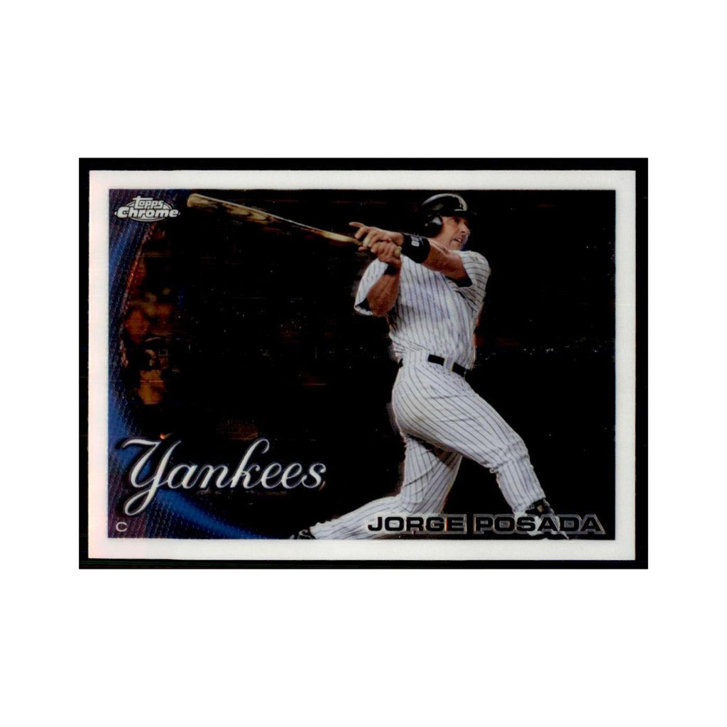 Jorge Posada 2010 Topps Chrome #37 Baseball Cards Baseball Card NM