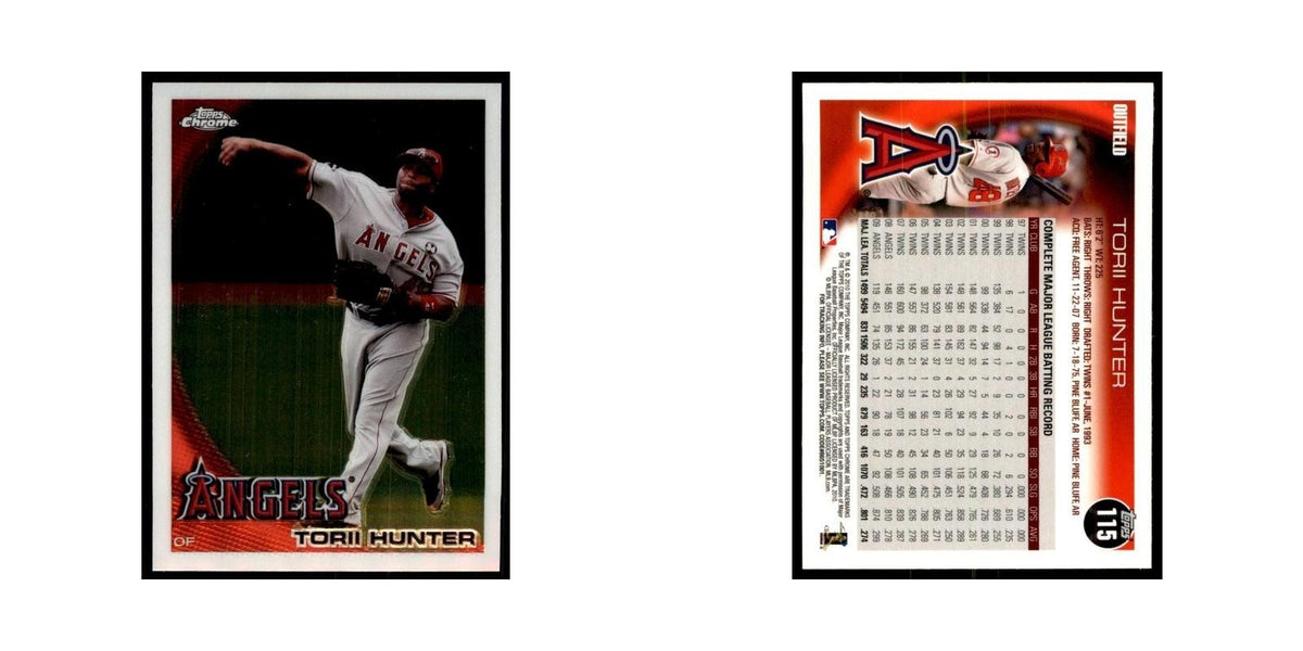 Torii Hunter 2010 Topps Chrome #115 Baseball Cards Baseball Card NM