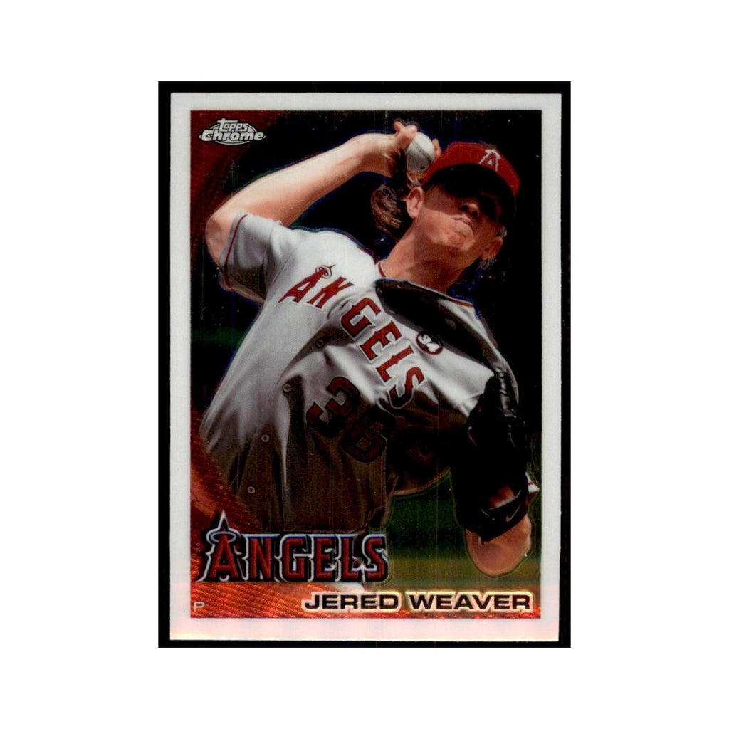 Jered Weaver 2010 Topps Chrome #148 Baseball Cards Baseball Card NM