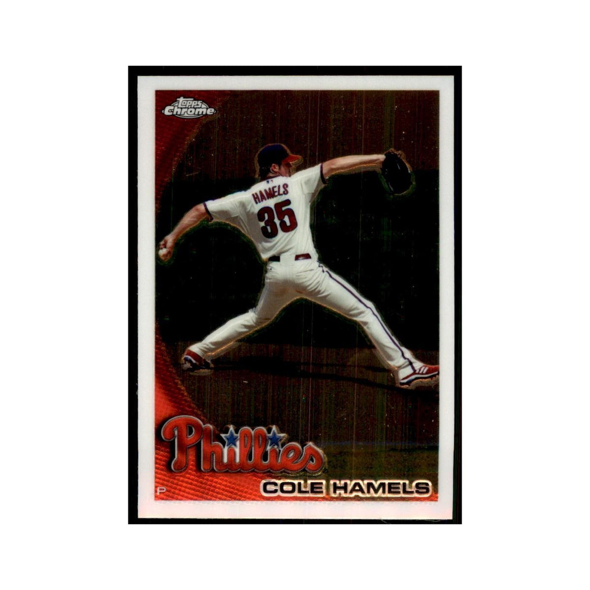 Cole Hamels 2010 Topps Chrome #24 Baseball Cards Baseball Card NM