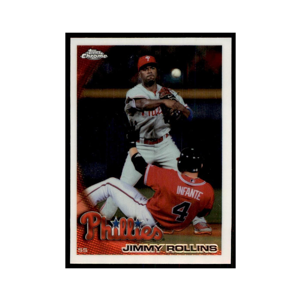 Jimmy Rollins 2010 Topps Chrome #116 Baseball Cards Baseball Card NM