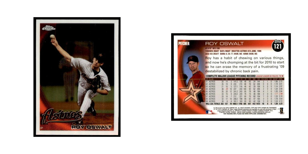 Roy Oswalt 2010 Topps Chrome #121 Baseball Cards Baseball Card NM