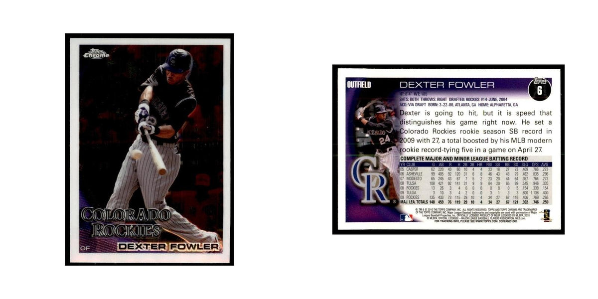 Dexter Fowler 2010 Topps Chrome #6 Baseball Cards Baseball Card NM