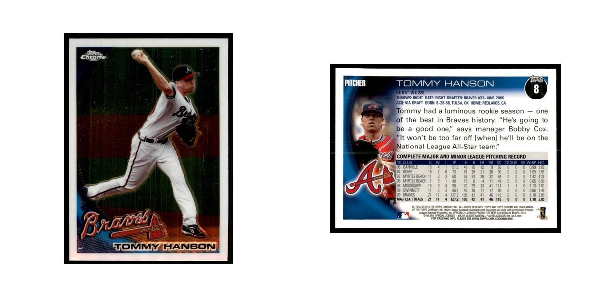 Tommy Hanson 2010 Topps Chrome #8 Baseball Cards Baseball Card NM