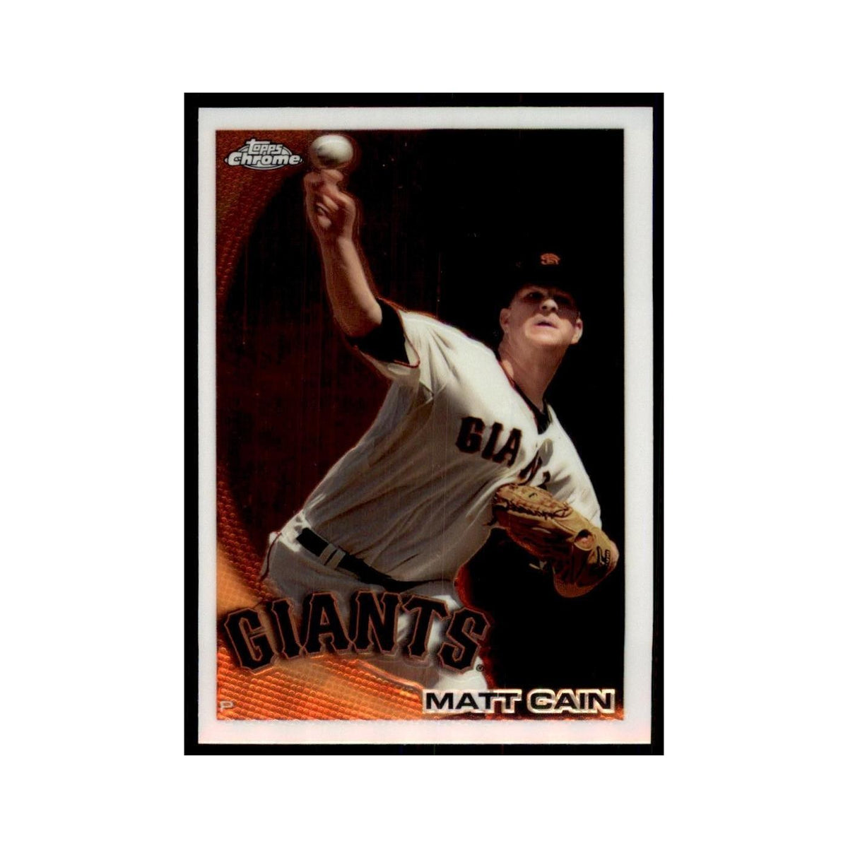Matt Cain 2010 Topps Chrome #118 Baseball Cards Baseball Card NM