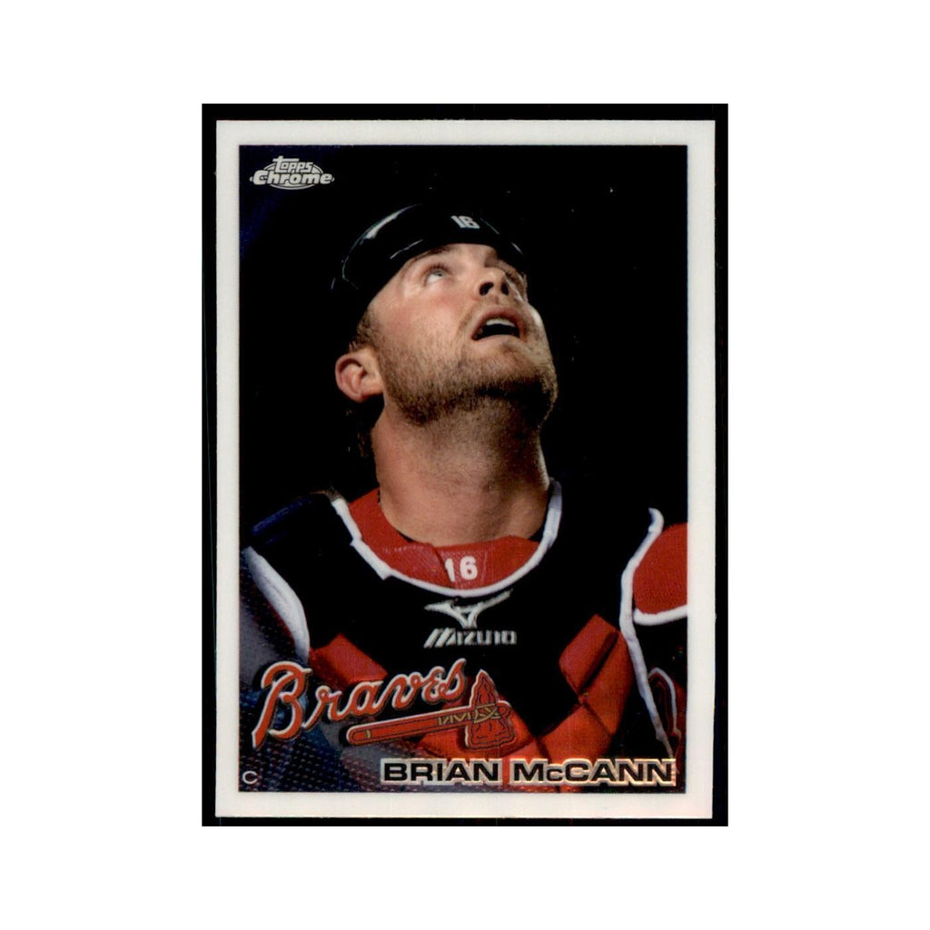 Brian McCann 2010 Topps Chrome #89 Baseball Cards Baseball Card NM