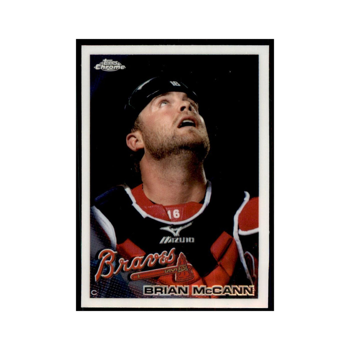Brian McCann 2010 Topps Chrome #89 Baseball Cards Baseball Card NM