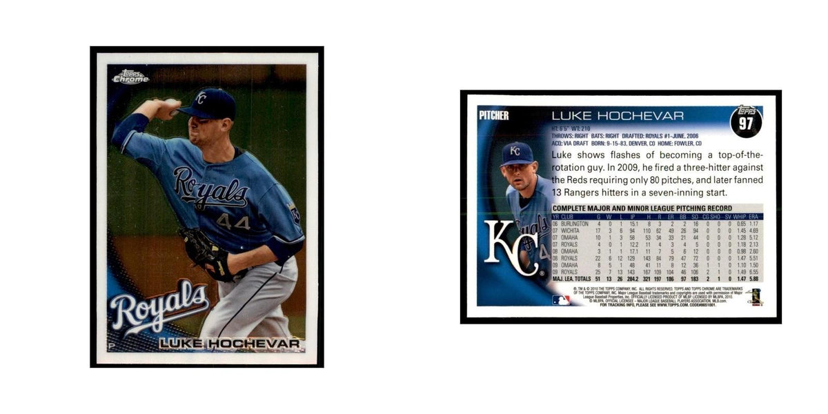 Luke Hochevar 2010 Topps Chrome #97 Baseball Cards Baseball Card NM