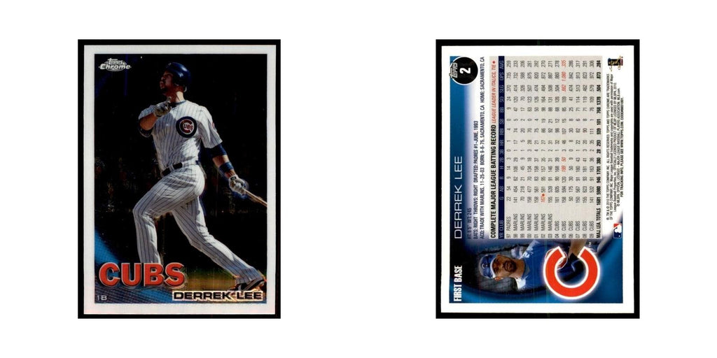 Derrek Lee 2010 Topps Chrome #2 Baseball Cards Baseball Card NM