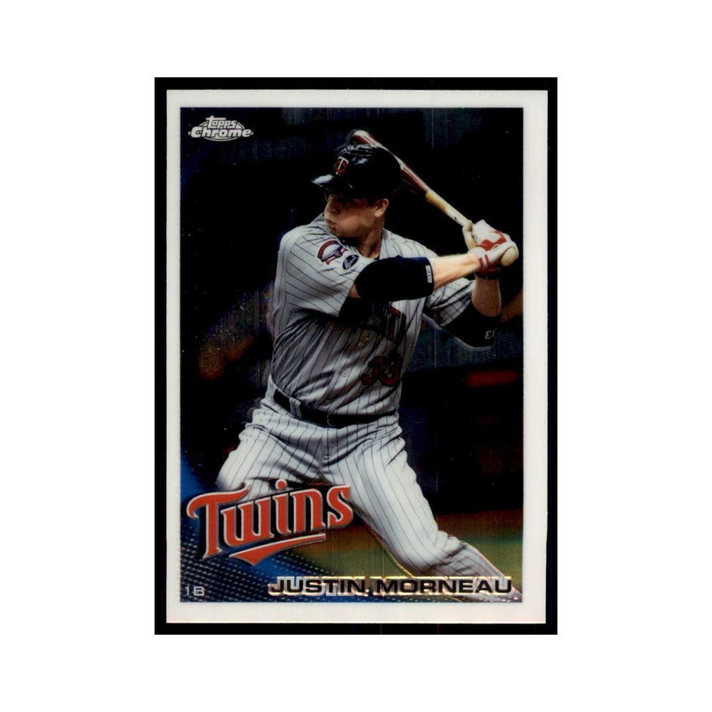 Justin Morneau 2010 Topps Chrome #112 Baseball Cards Baseball Card NM