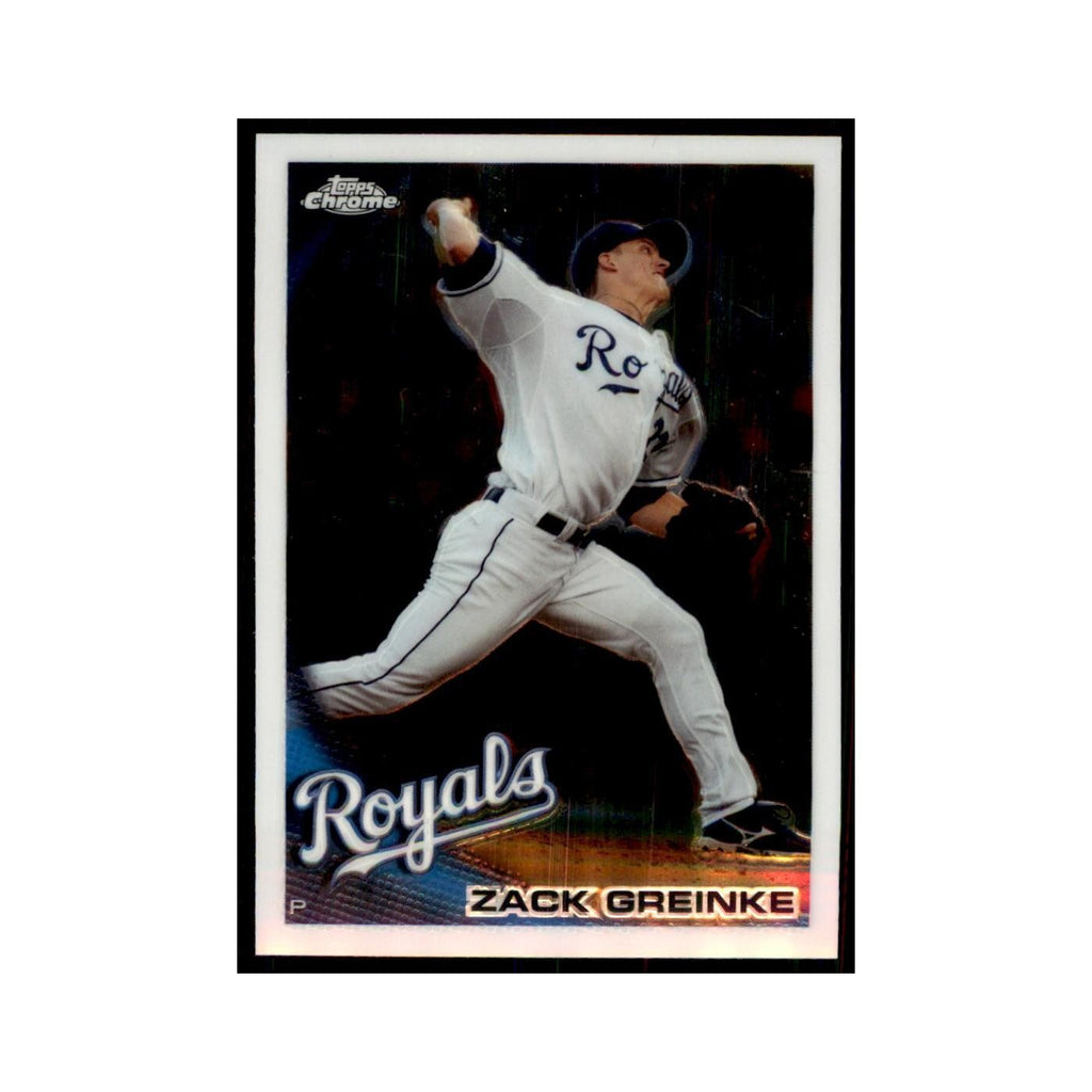 Zack Greinke 2010 Topps Chrome #18 Baseball Cards Baseball Card NM