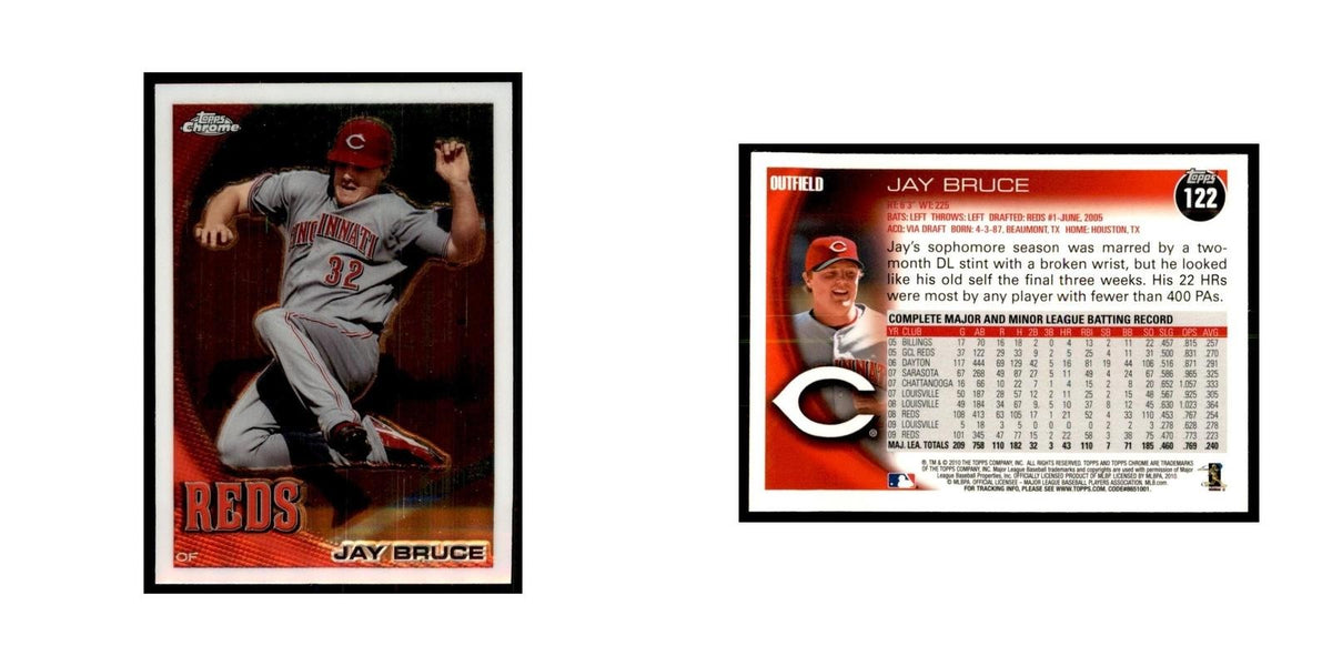 Jay Bruce 2010 Topps Chrome #122 Baseball Cards Baseball Card NM