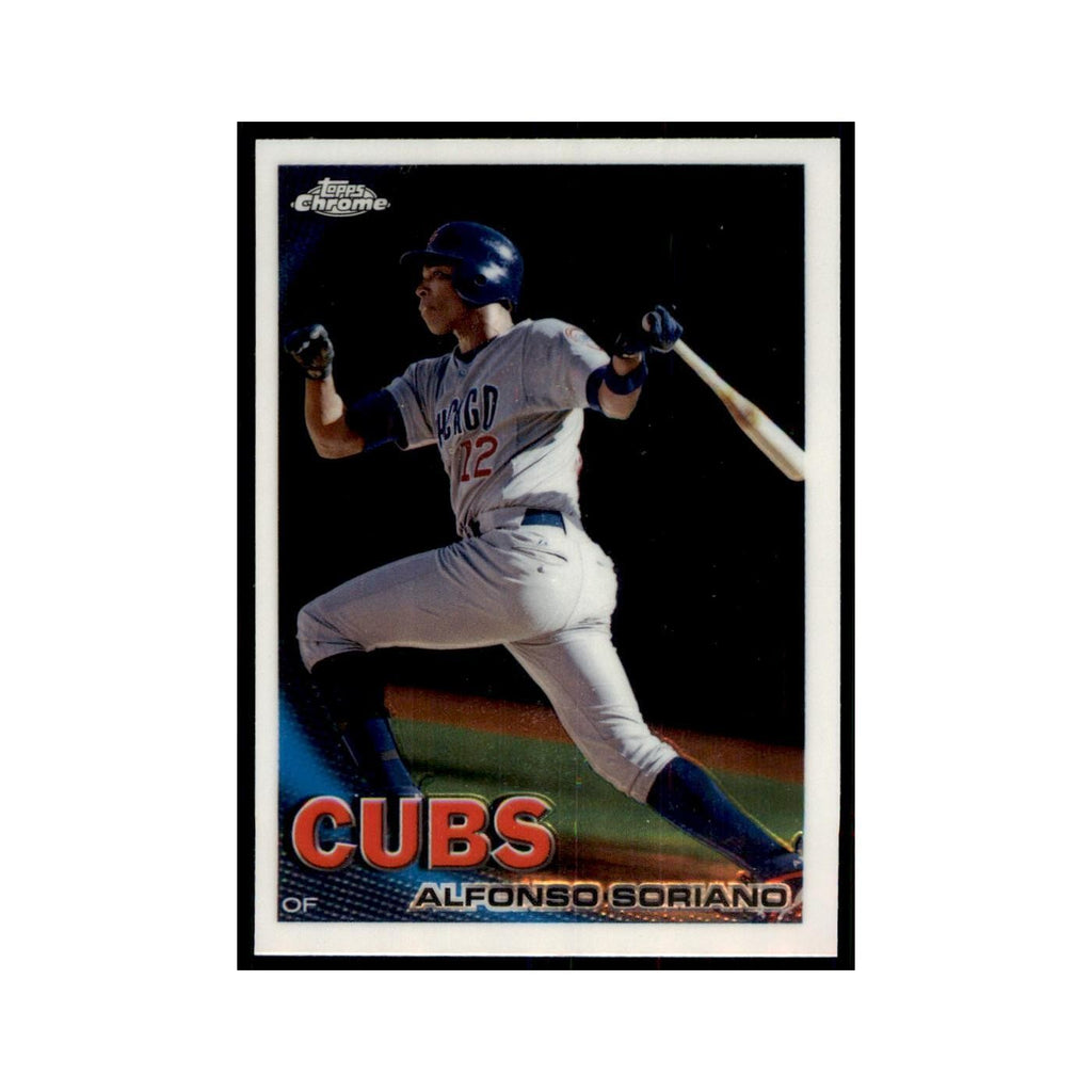 Alfonso Soriano 2010 Topps Chrome #136 Baseball Cards Baseball Card NM