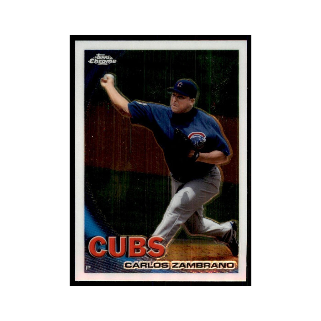 Carlos Zambrano 2010 Topps Chrome #138 Baseball Cards Baseball Card NM