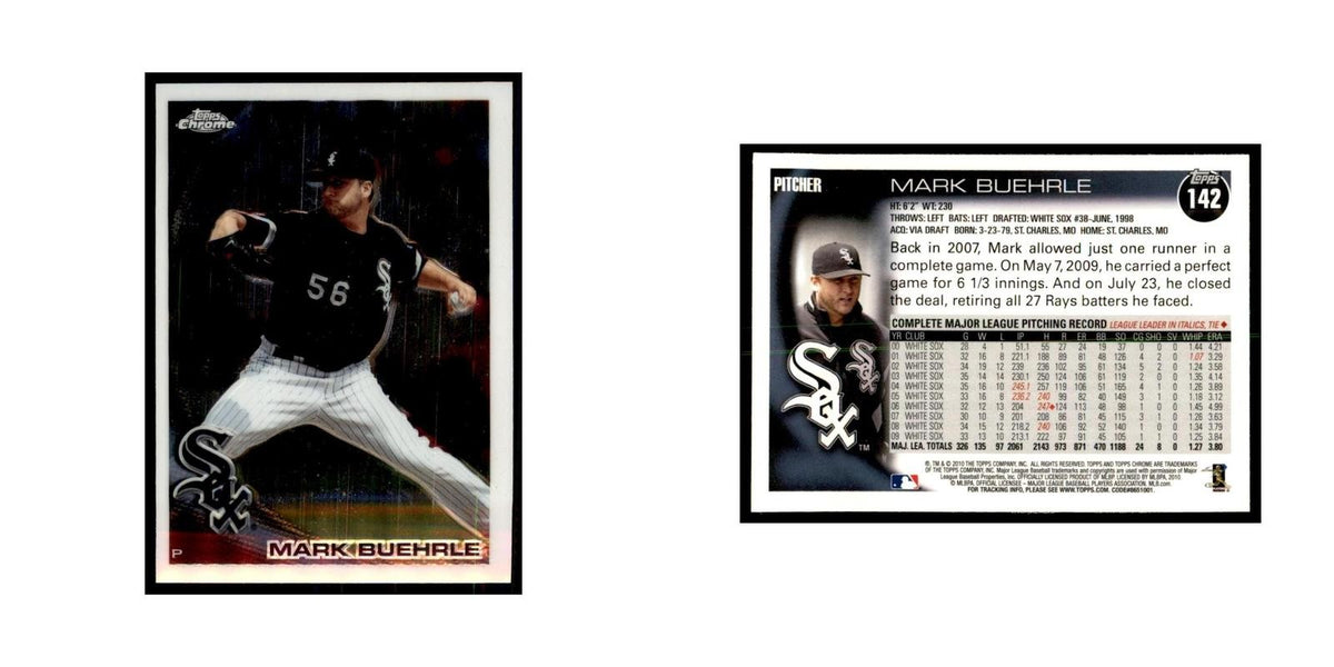 Mark Buehrle 2010 Topps Chrome #142 Baseball Cards Baseball Card NM
