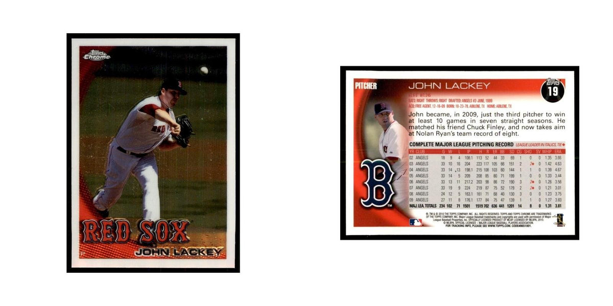 John Lackey 2010 Topps Chrome #19 Baseball Cards Baseball Card NM