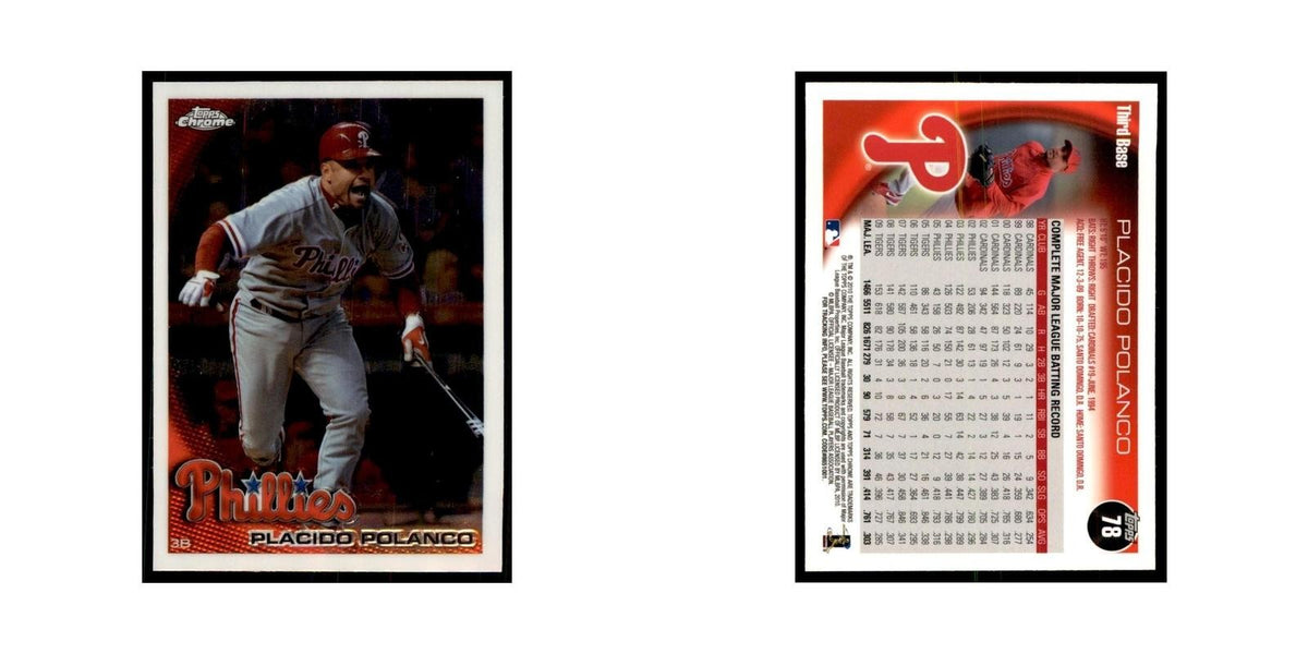 Placido Polanco 2010 Topps Chrome #78 Baseball Cards Baseball Card NM