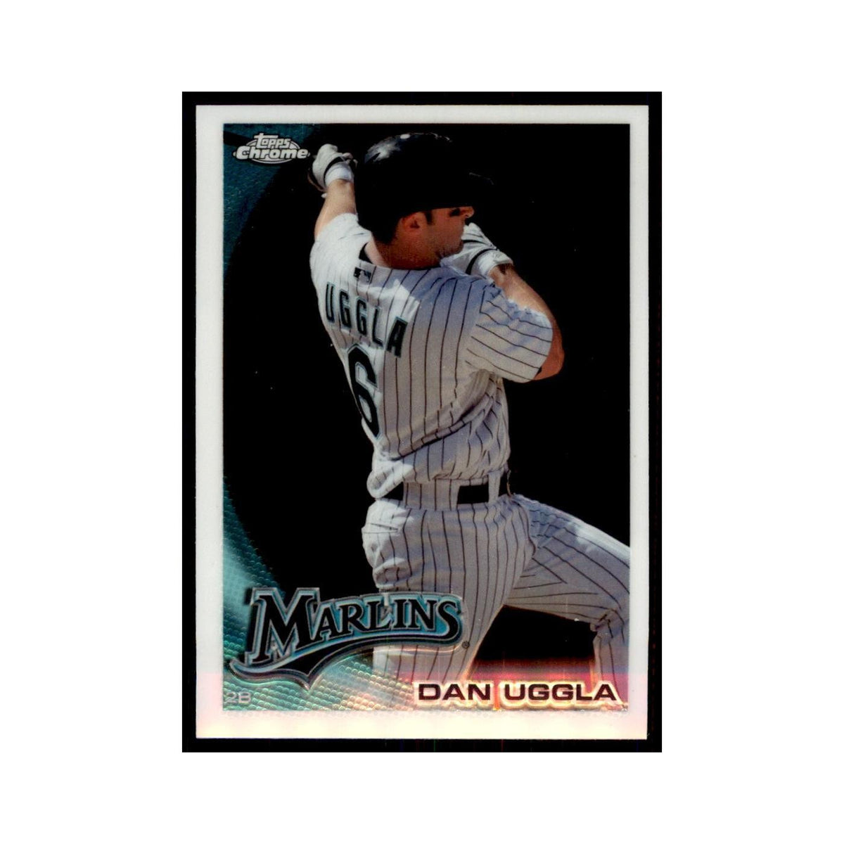 Dan Uggla 2010 Topps Chrome #163 Baseball Cards Baseball Card NM