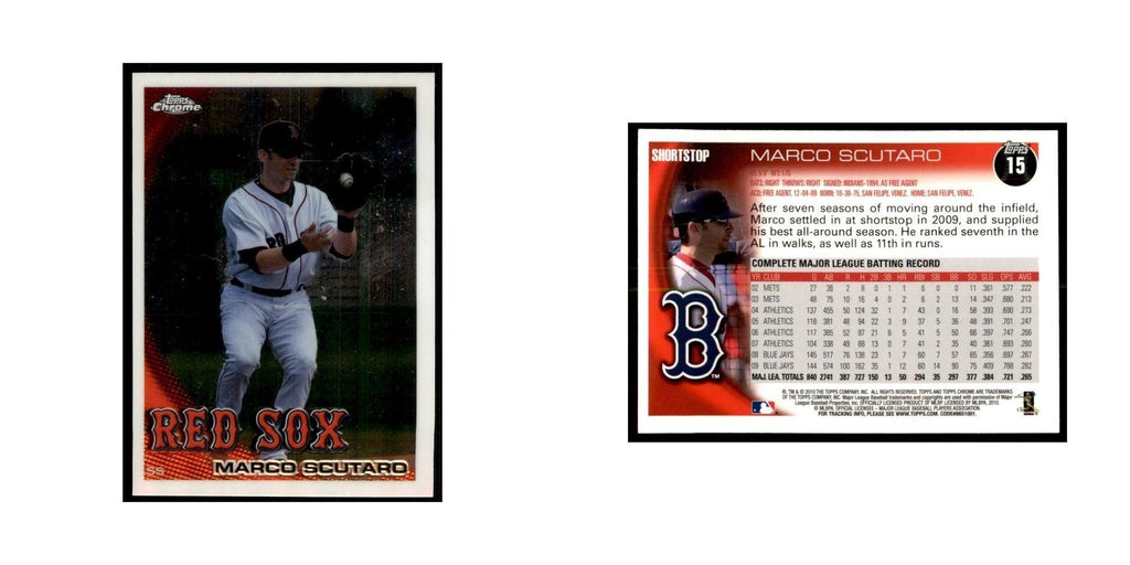 Marco Scutaro 2010 Topps Chrome #15 Baseball Cards Baseball Card NM