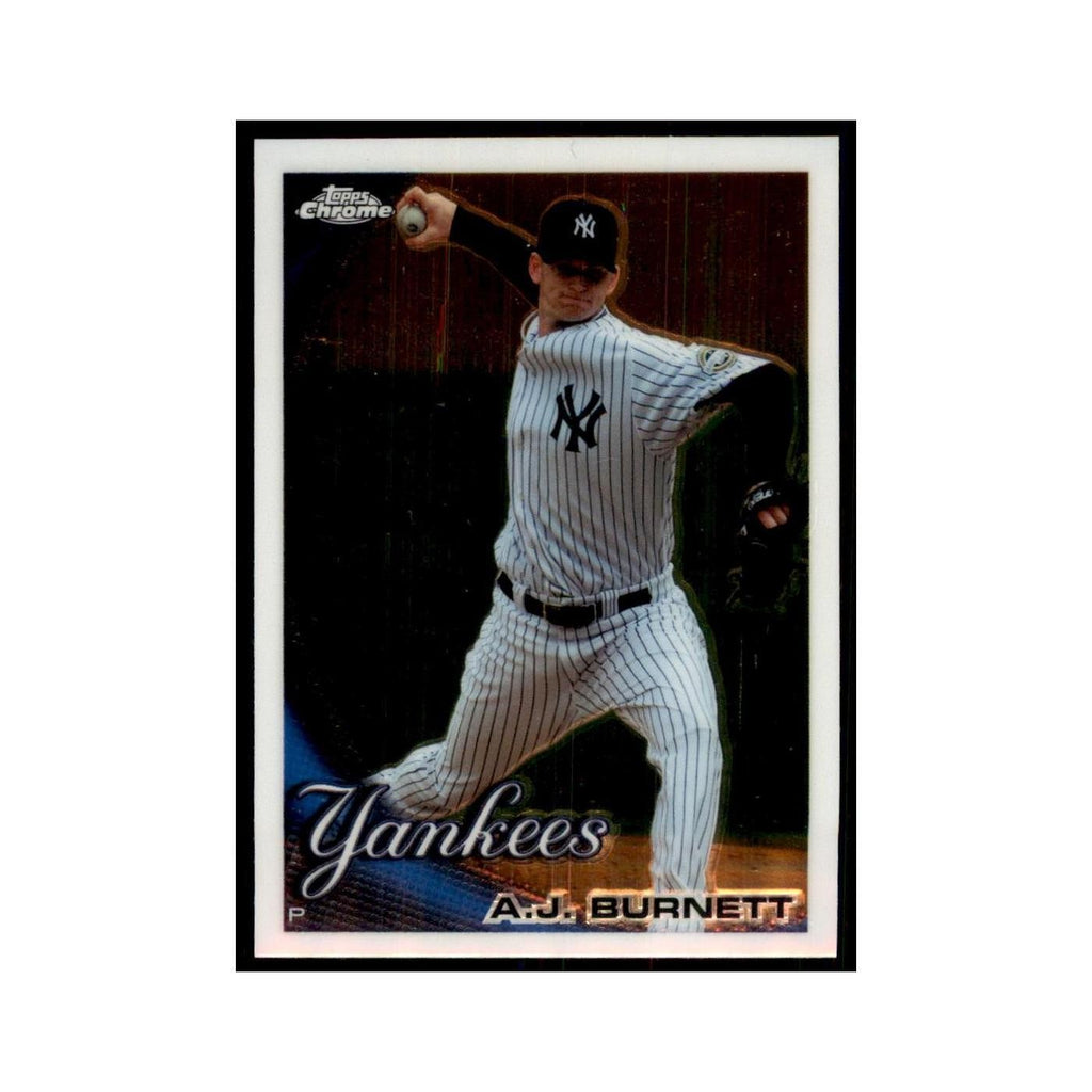 A.J. Burnett 2010 Topps Chrome #95 Baseball Cards Baseball Card NM