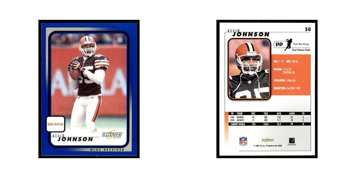 Kevin Johnson 2001 Score #50 Football Card NM