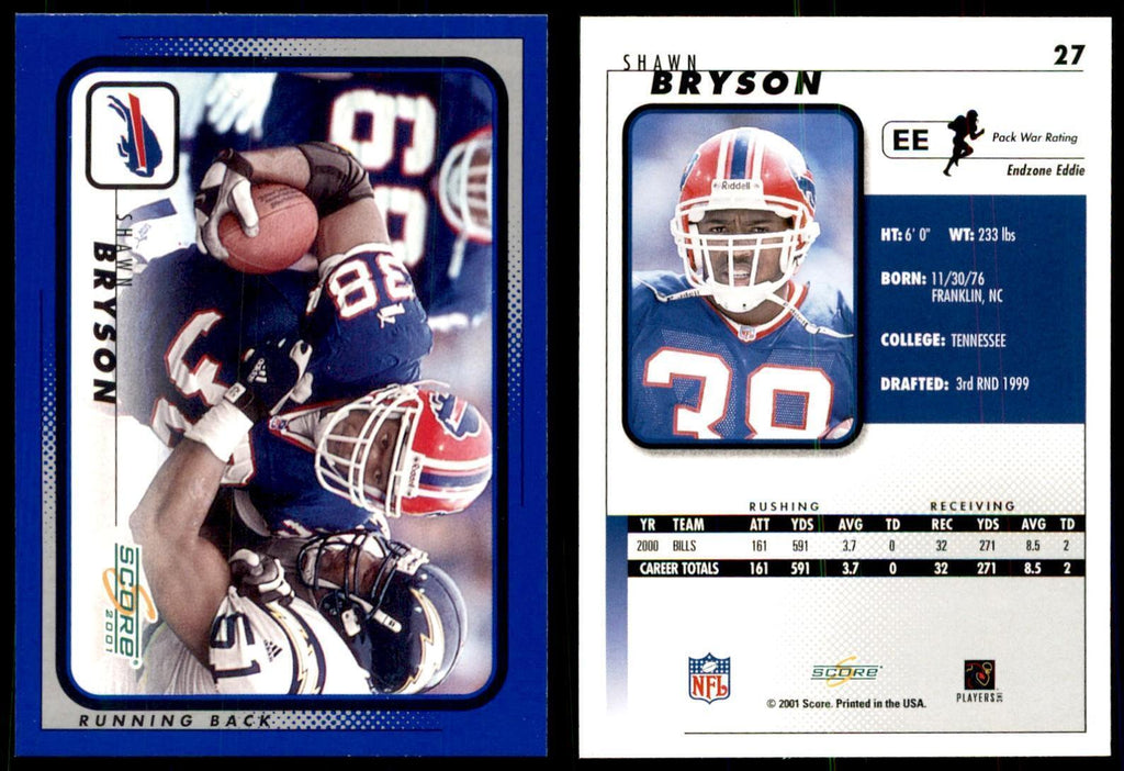 Shawn Bryson 2001 Score #27  NM
